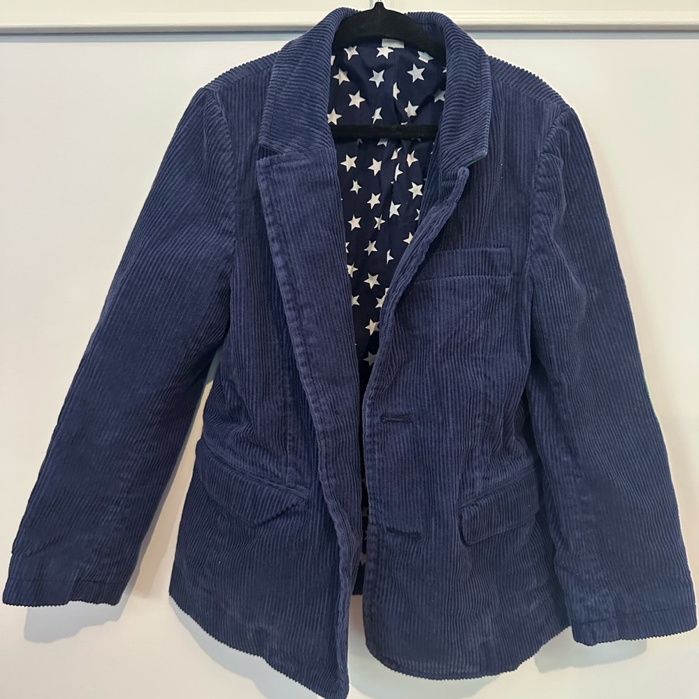 Mini Boden Blue Corduroy Blazer for Kids